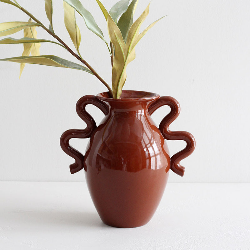 Verso Table Vase - Terracotta