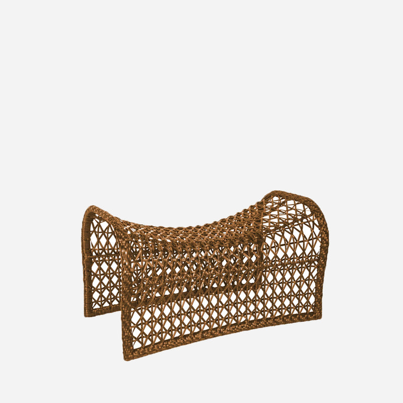 Wave Foot Stool - Dark Natural