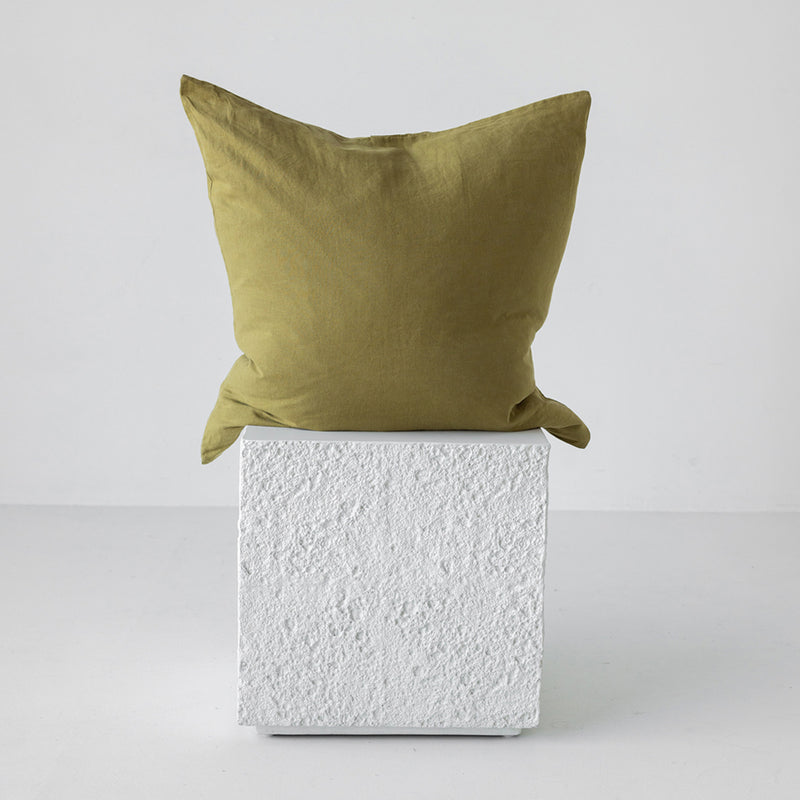 A&C Flax Linen Euro Pillowcase - Willow
