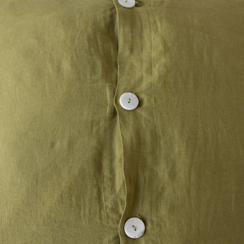 A&C Flax Linen Euro Pillowcase - Willow
