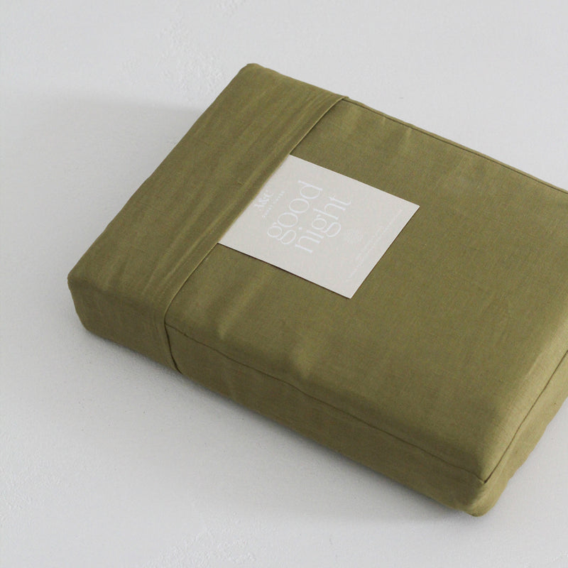 A&C Flax Linen Duvet Cover - Willow