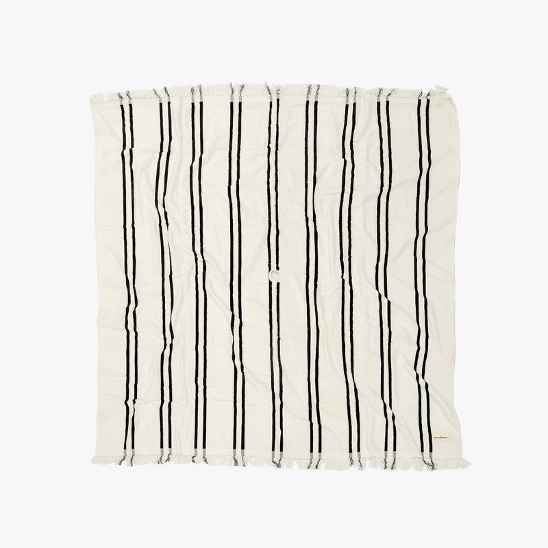 XL Beach Blanket - Black Stripe