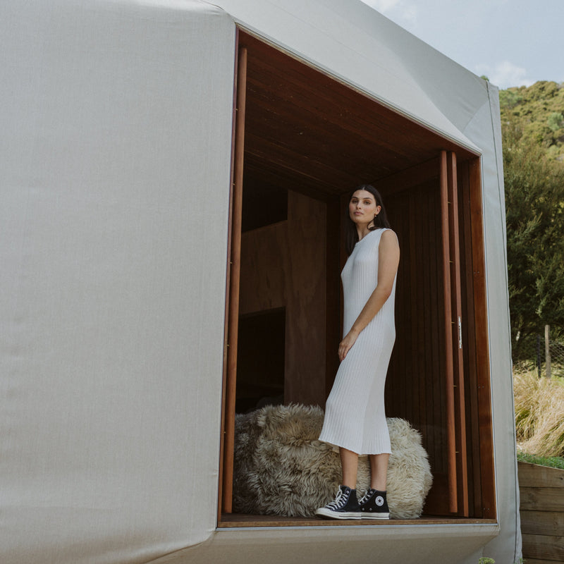 Bonnie Knit Dress - Cream