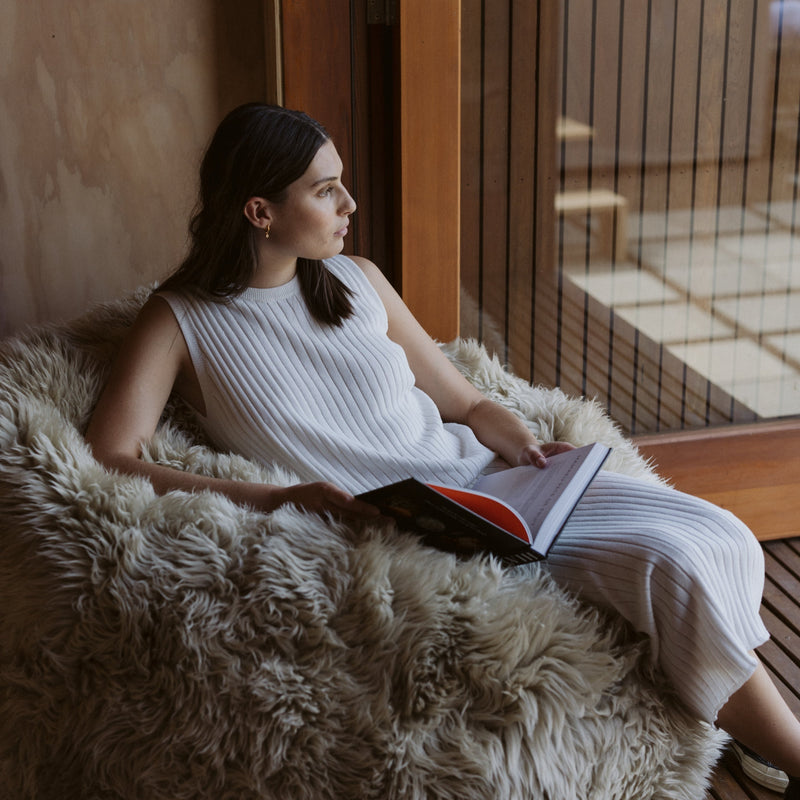 Bonnie Knit Dress - Cream